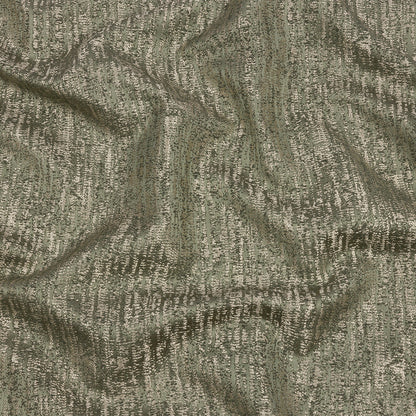 Metallic Satin-Faced Drapery Jacquard - Sage Distressed - British Imported