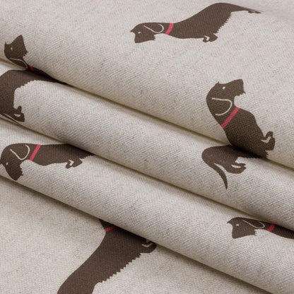Cotton Canvas Print - Stone Little Dogs - British Imported Folded