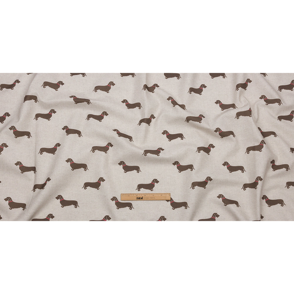 Cotton Canvas Print - Stone Little Dogs - British Imported Full