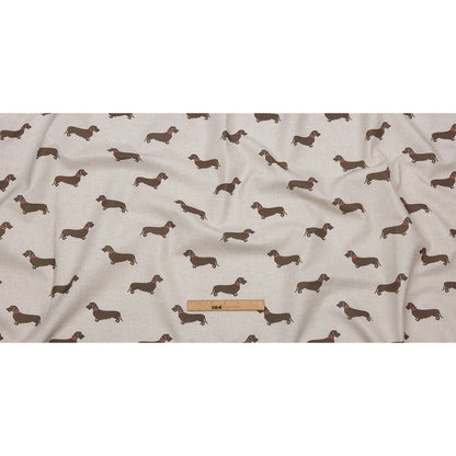 Cotton Canvas Print - Stone Little Dogs - British Imported Full