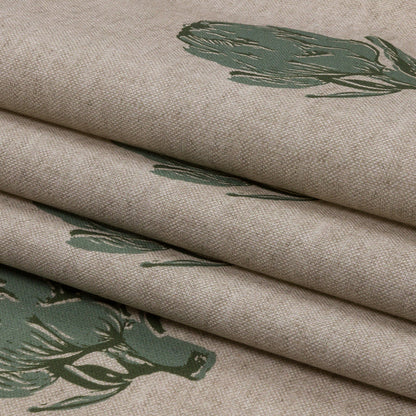 Cotton Canvas Print - Fern Artichokes - British Imported Folded