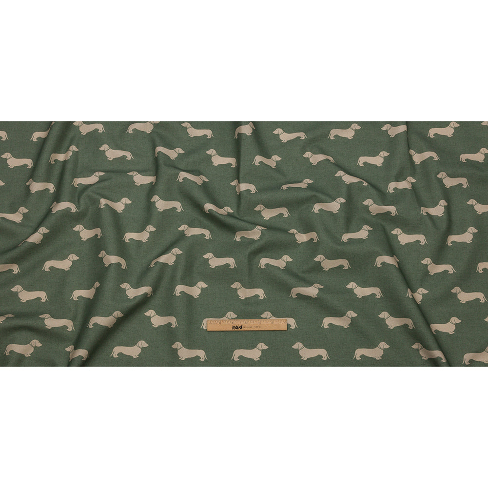 Cotton Canvas Print - Fern Dachshunds - British Imported Full