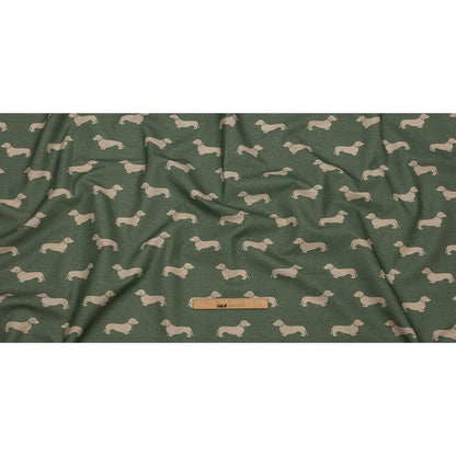 Cotton Canvas Print - Fern Dachshunds - British Imported Full