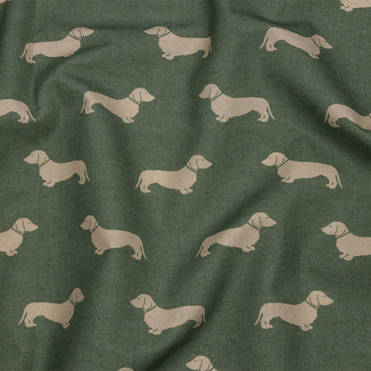 Cotton Canvas Print - Fern Dachshunds - British Imported