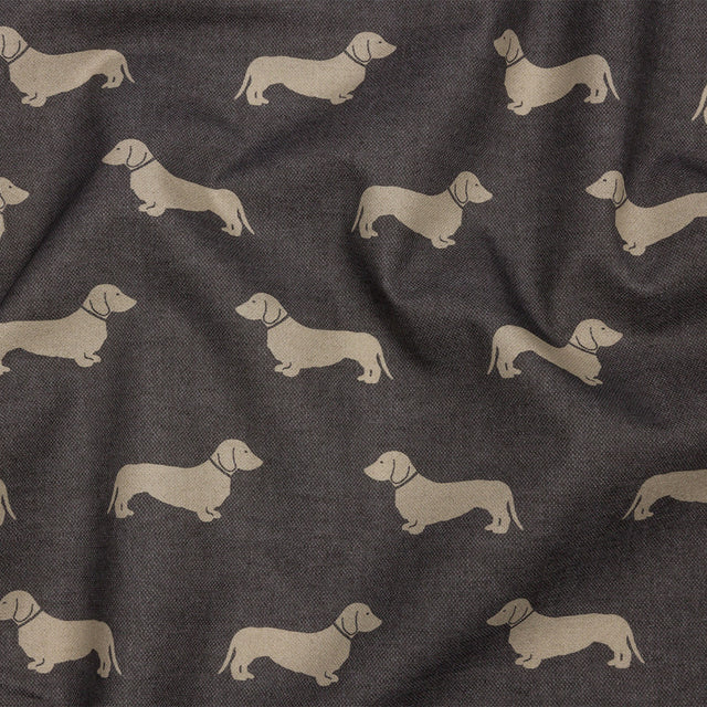 Cotton Canvas Print - Smoke Dachshunds - British Imported