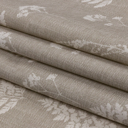 Cotton Canvas Print - Linen Botanical Silhouettes - British Imported Folded