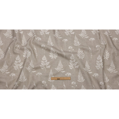 Cotton Canvas Print - Linen Botanical Silhouettes - British Imported Full