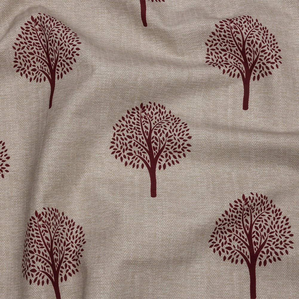 Cotton Canvas Print - Mulberry Yew Trees - British Imported