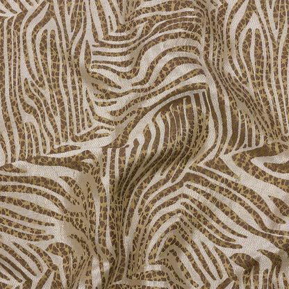 Drapery Jacquard - Jute Animal Stripes and Spots - British Imported