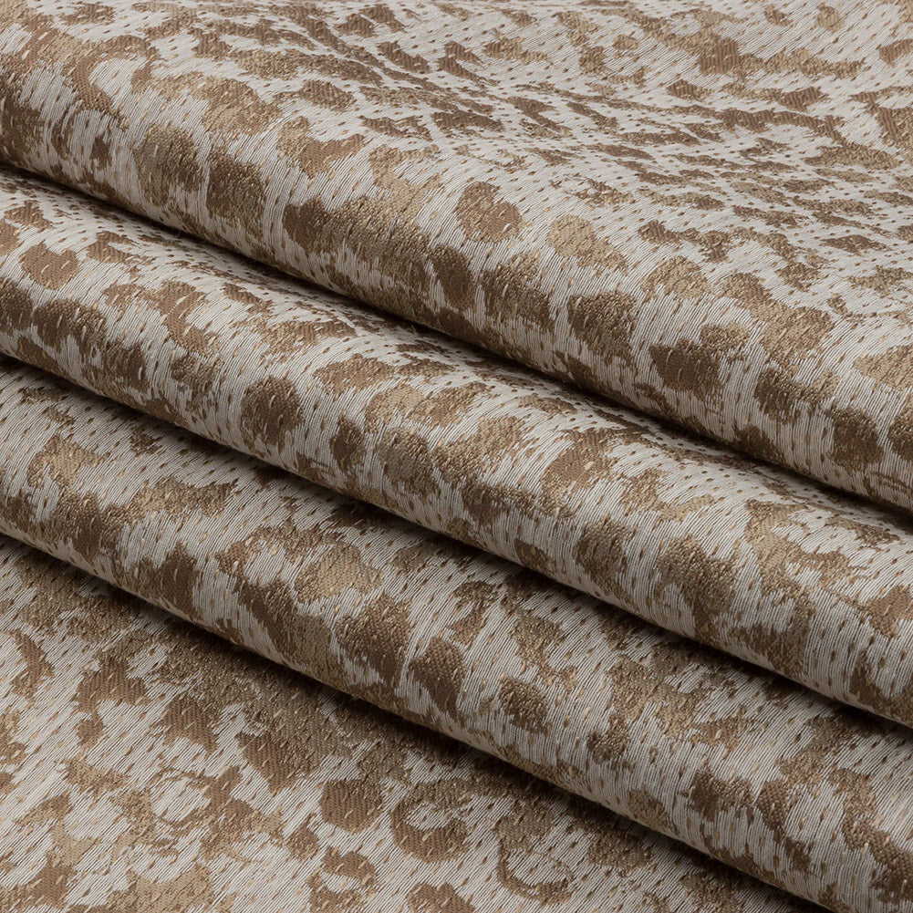 Drapery Jacquard - Jute Spectacular Spots - British Imported Folded