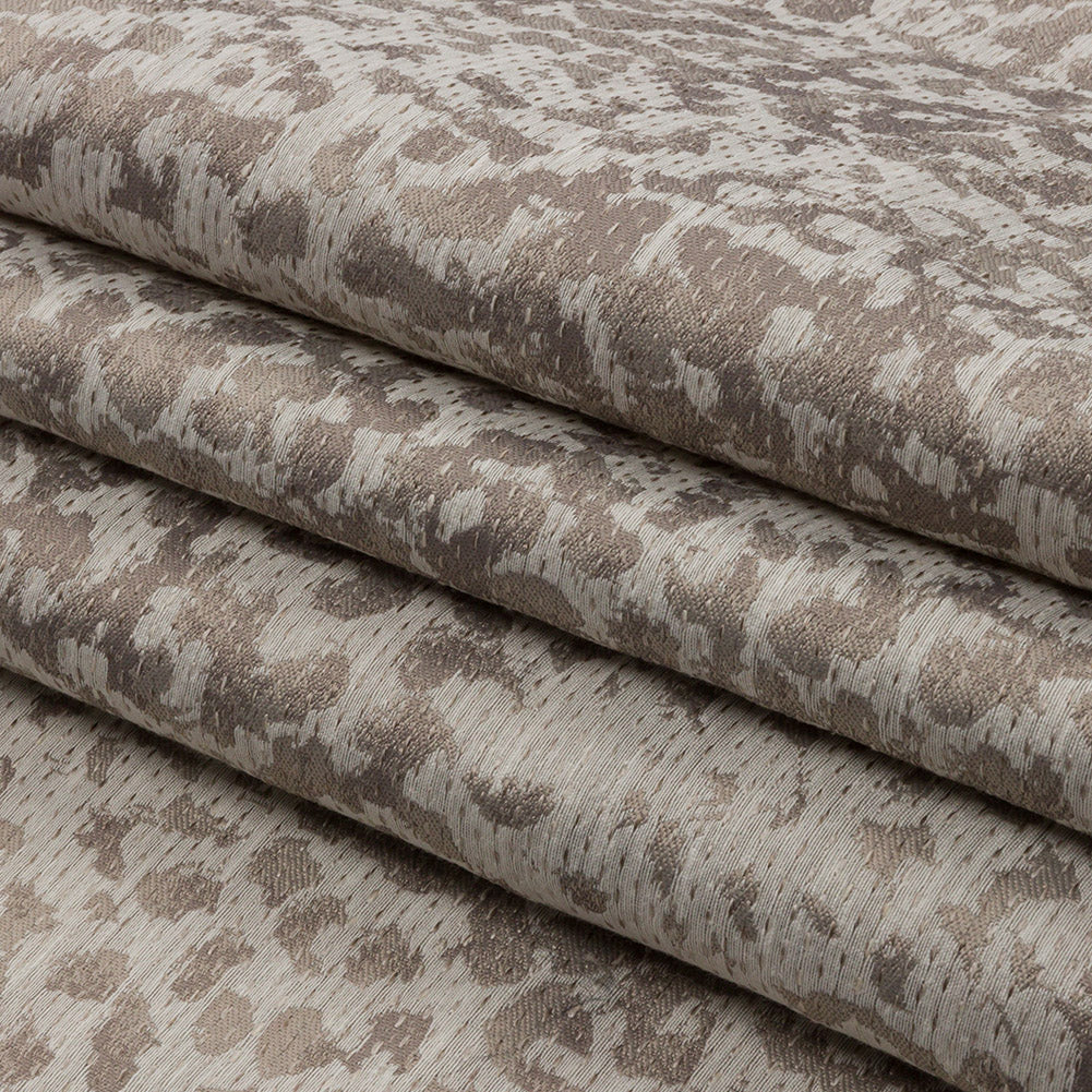 Drapery Jacquard - Smoke Spectacular Spots - British Imported Folded