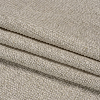Linen, Viscose and Polyester Woven - Natural - British Imported Folded