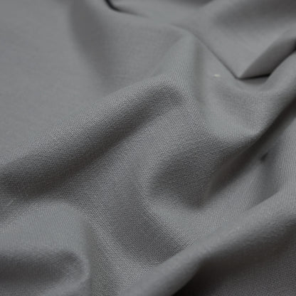 British Silver Soft Cotton and Polyester Canvas Detail