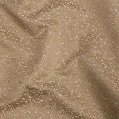 Metallic Drapery Jacquard - Sand Speckled - British Imported