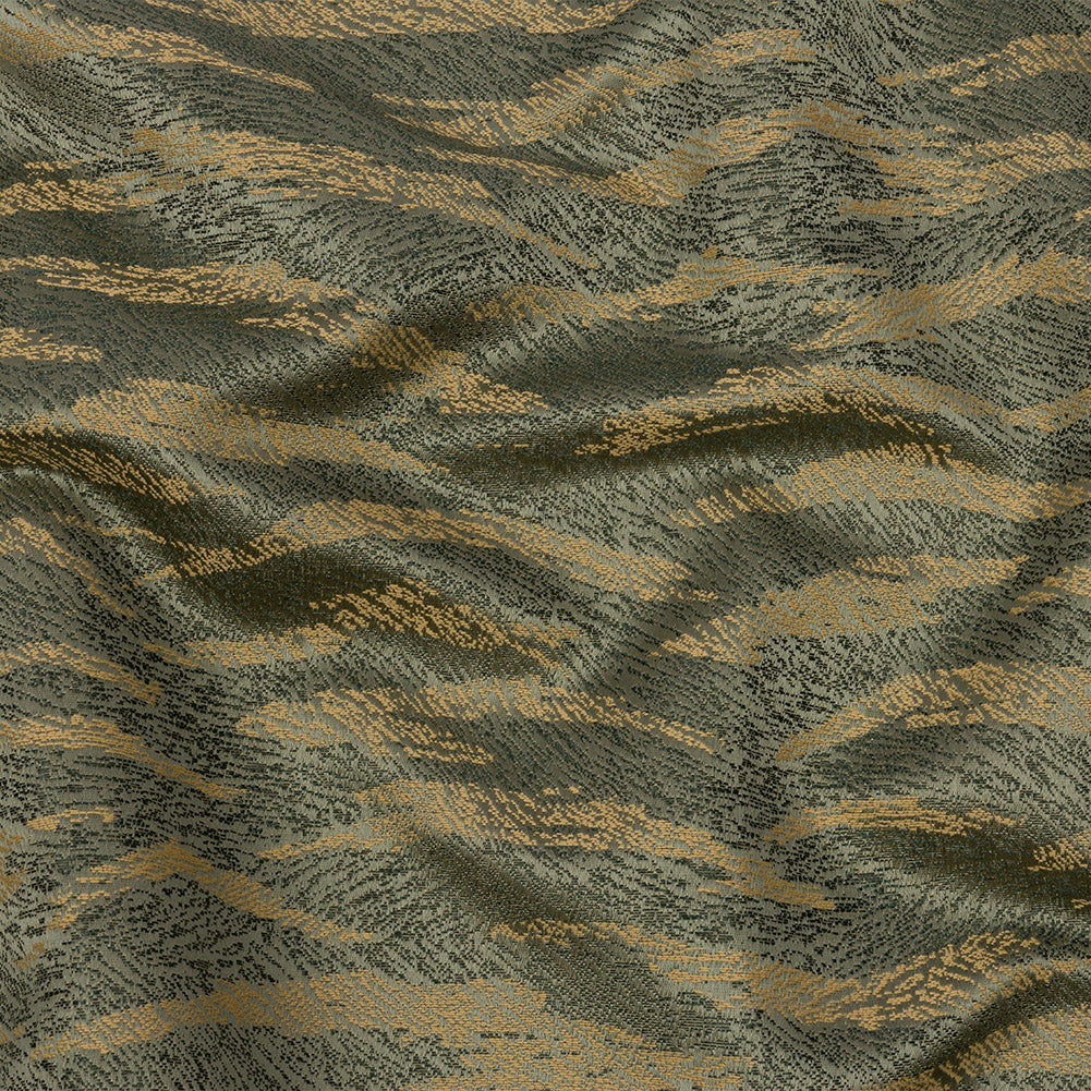 Drapery Jacquard - Fern Tiger Stripes - British Imported
