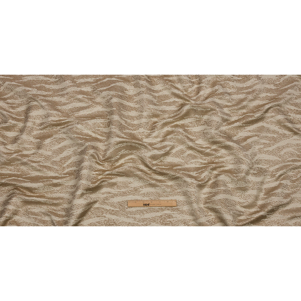 Drapery Jacquard - Jute Tiger Stripes - British Imported Full