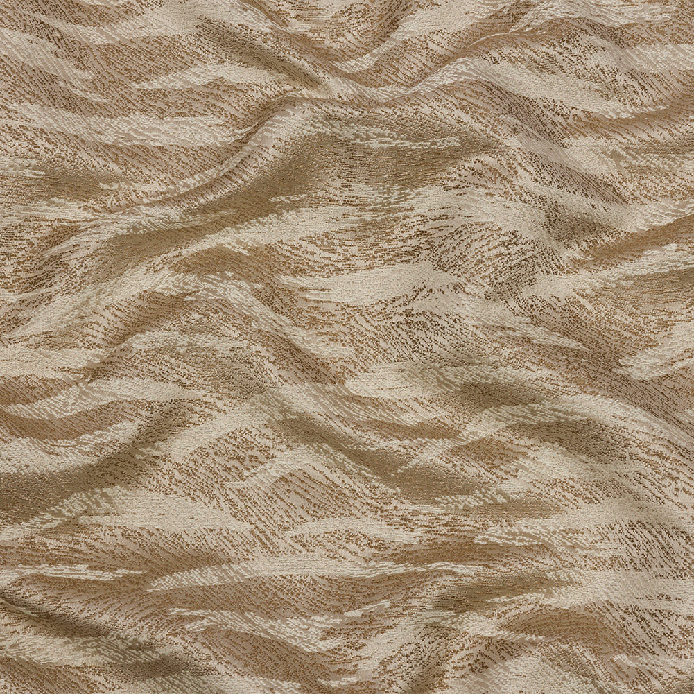 Drapery Jacquard - Jute Tiger Stripes - British Imported