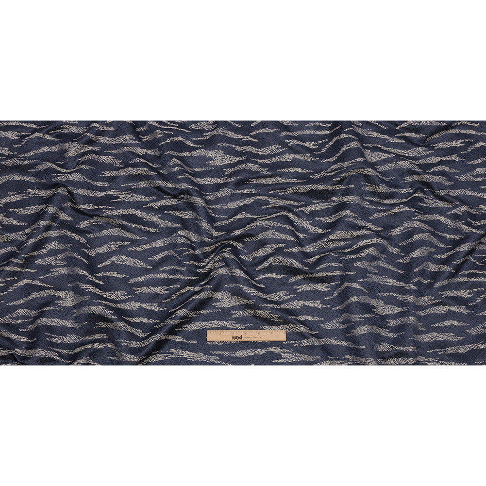 Drapery Jacquard - Midnight Tiger Stripes - British Imported Full