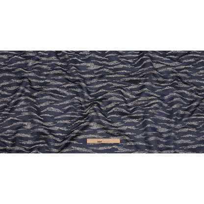 Drapery Jacquard - Midnight Tiger Stripes - British Imported Full