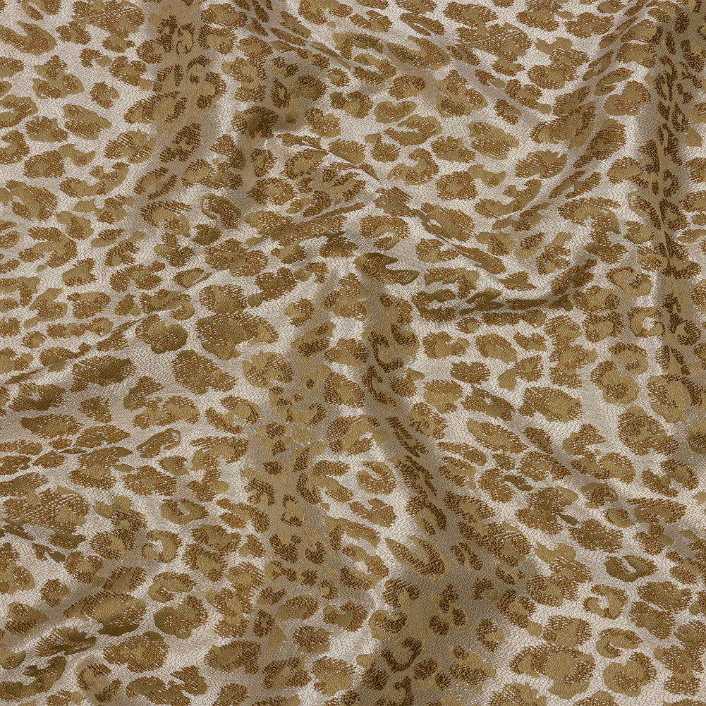 Drapery Jacquard - Sand Leopard Spots - British Imported