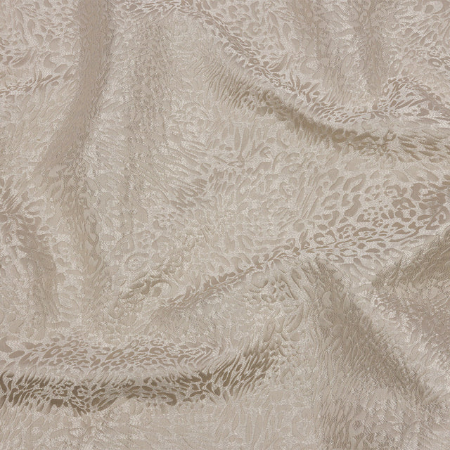 Drapery Jacquard - Ivory Running Leopard - British Imported