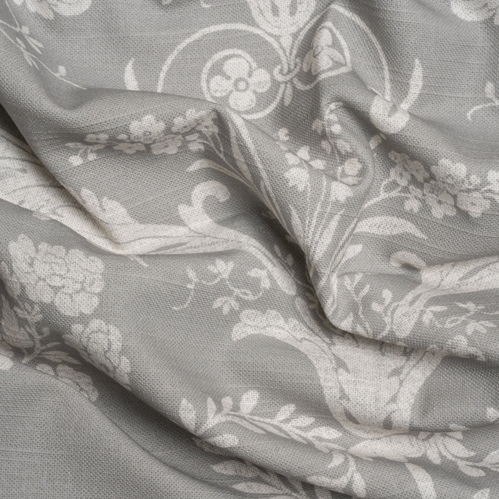 Cotton Canvas Print - Steel Scrolls and Leaves - British Imported