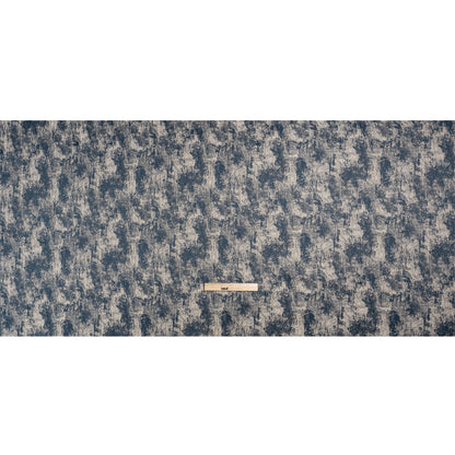 Metallic Drapery Jacquard - Ink Abstract - British Imported Full