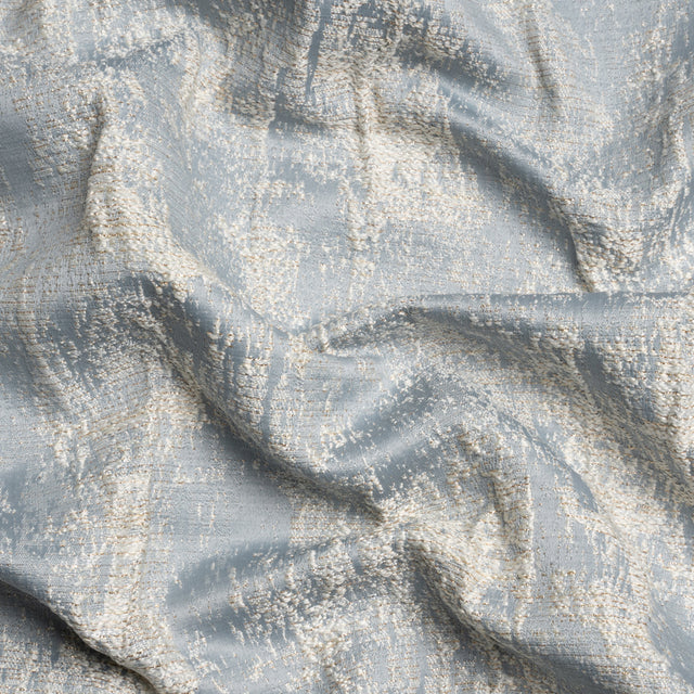 Metallic Drapery Jacquard - Wedgewood Abstract - British Imported