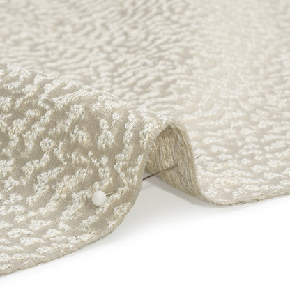 Metallic Drapery Jacquard - Porcelain Mottled - British Imported Detail