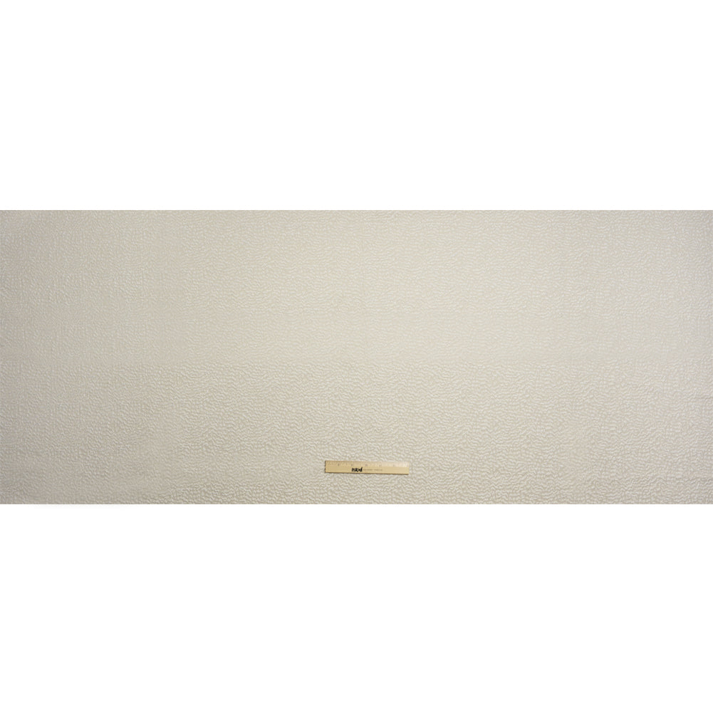 Metallic Drapery Jacquard - Porcelain Mottled - British Imported Full