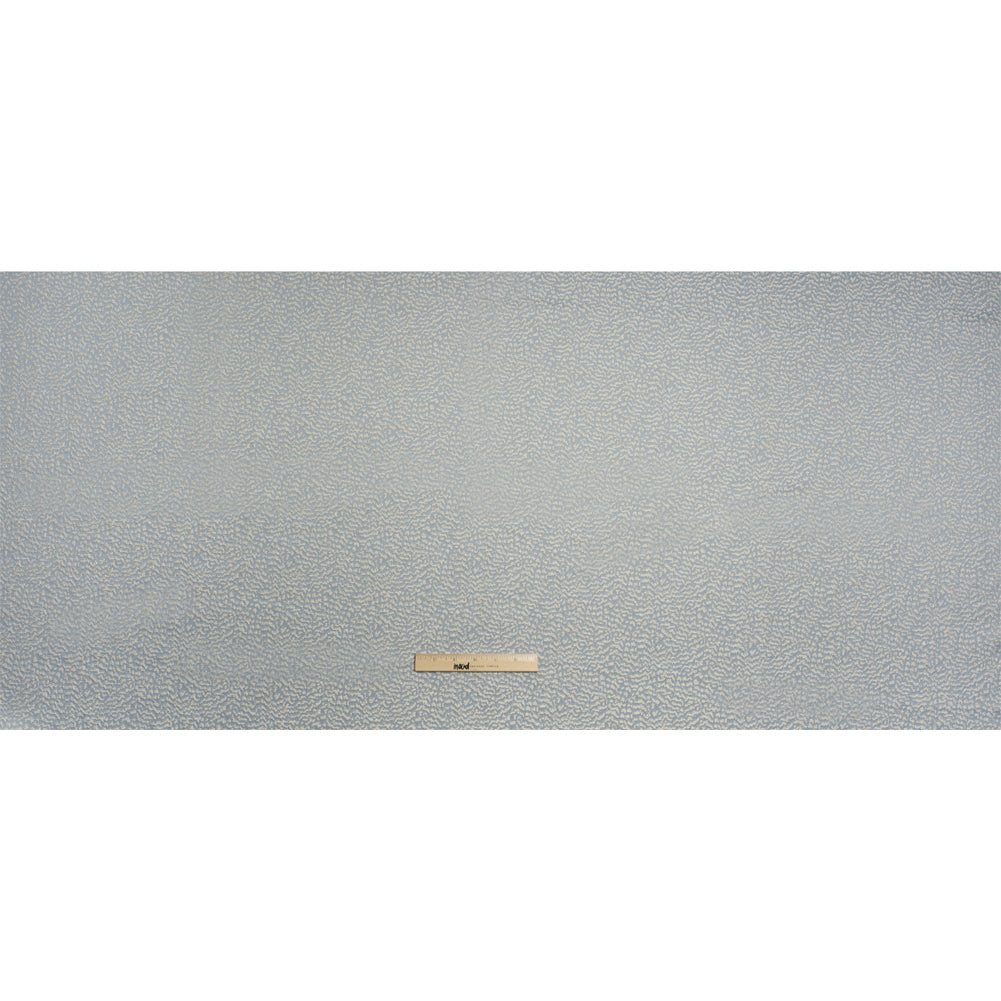 Metallic Drapery Jacquard - Wedgewood Mottled - British Imported Full