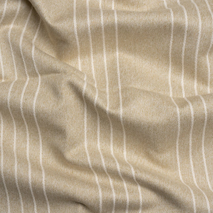 Soft Textured Recycled Polyester Drapery Woven - Sand - British Imported