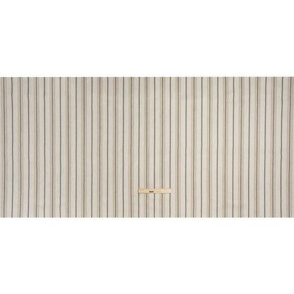 Polyester and Cotton Twill - Fawn Herringbone Stripes - British Imported Full