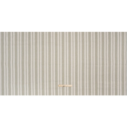Polyester and Cotton Twill - Seafoam Herringbone Stripes - British Imported Full