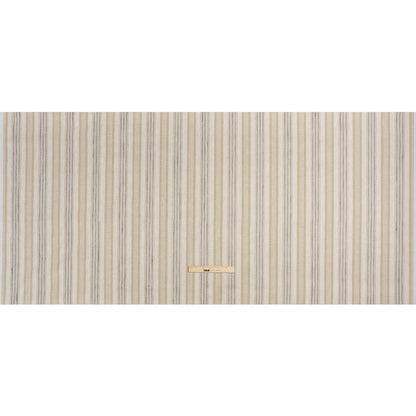 Cotton and Polyester Woven - Fawn Tactile Stripes - British Imported Full