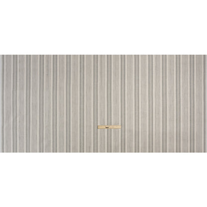 Cotton and Polyester Woven - Stone Tactile Stripes - British Imported Full