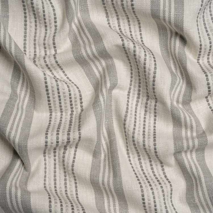 template--25130090922057__main-Cotton and Polyester Woven - Stone Tactile Stripes - British Imported