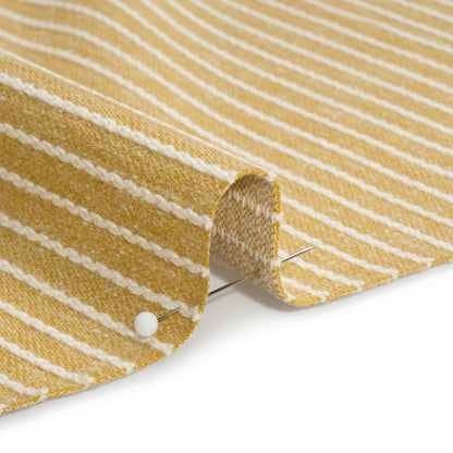 Cotton and Polyester Woven - Pollen Tactile Chalk Stripes - British Imported Detail