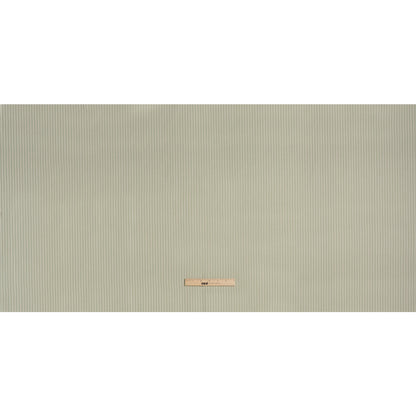 Cotton and Polyester Woven - Sage Tactile Chalk Stripes - British Imported Full