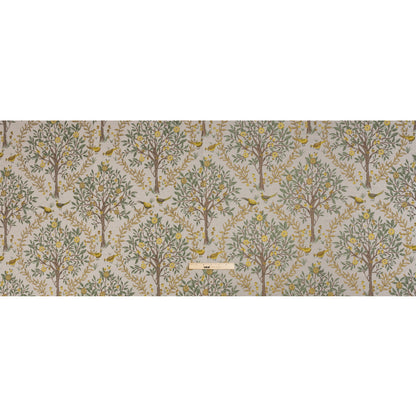 Drapery Jacquard - Lemon Pheasants in the Orchard - British Imported Full