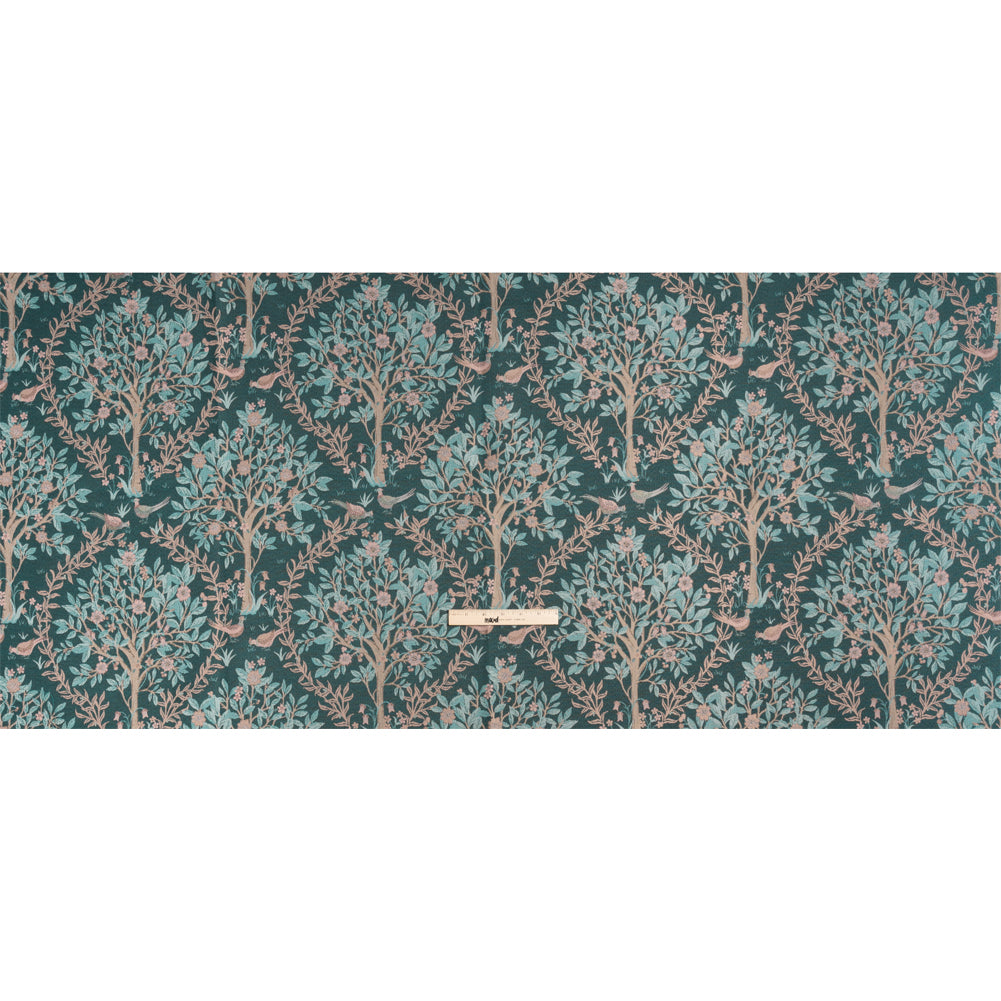 Drapery Jacquard - Peacock Pheasants in the Orchard - British Imported Full