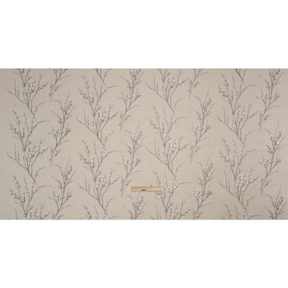 Embroidered Drapery Woven - Blush Prairie Willow - British Imported Full