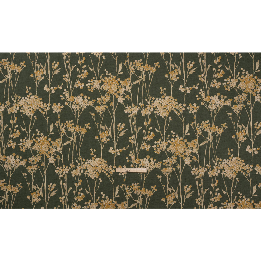 Cotton Canvas Print - Forest Berry Stems - British Imported Full
