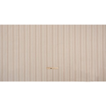 Polyester and Cotton Twill - Persimmon Barcode Stripes - British Imported Full