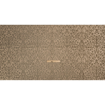 Drapery Chenille Jacquard - Fawn Leafy Vines - British Imported Full