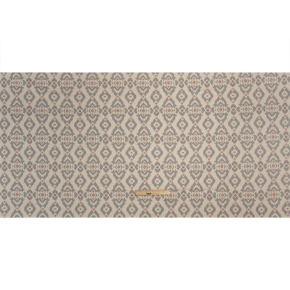 Cotton and Linen Canvas Print - Rose Ikat Geometries - British Imported Full