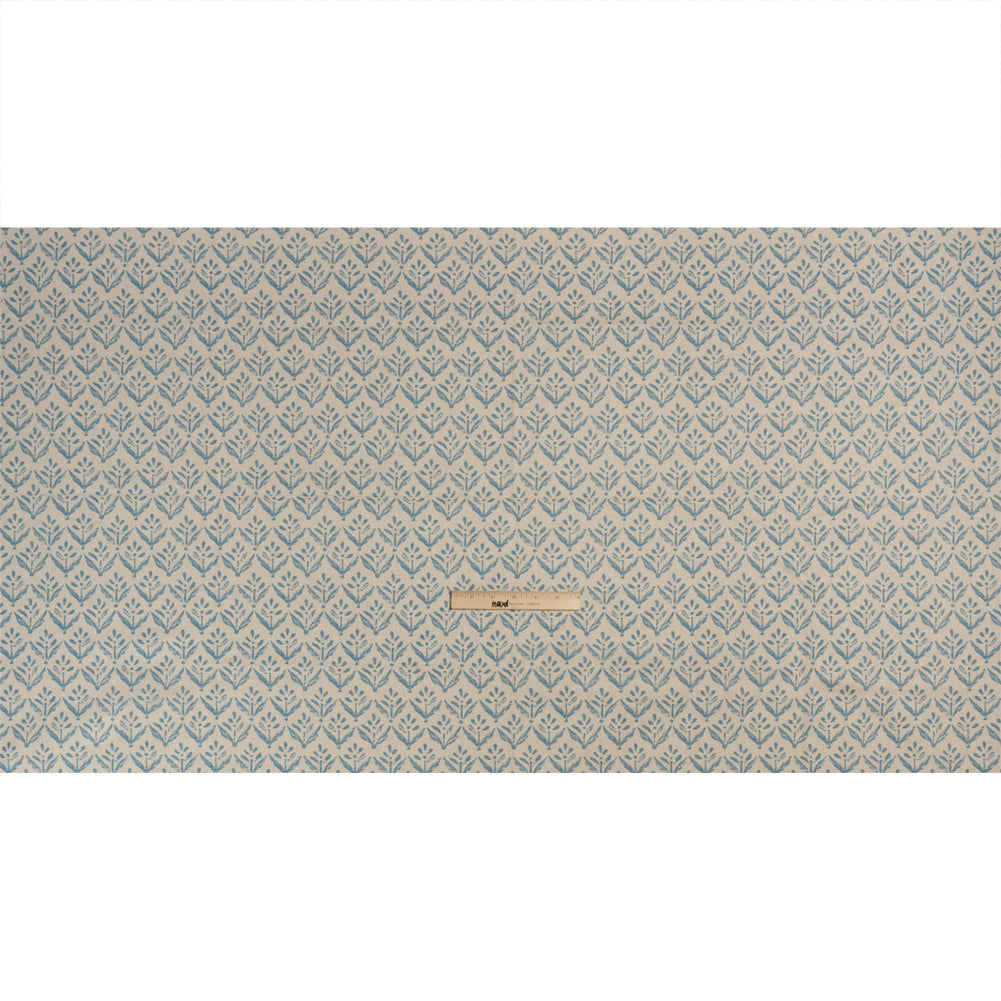 Cotton and Linen Canvas Print - Ocean Simple Flowers - British Imported Full