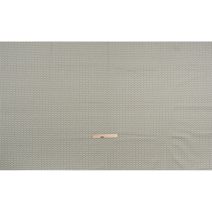 Cotton and Linen Canvas Print - Aegean Leafy Chevrons - British Imported Full