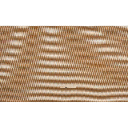 Cotton and Linen Canvas Print - Bronze Leafy Chevrons - British Imported Full