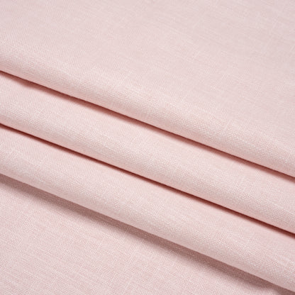 Slubbed Cotton and Polyester Woven - Blush - British Imported Folded